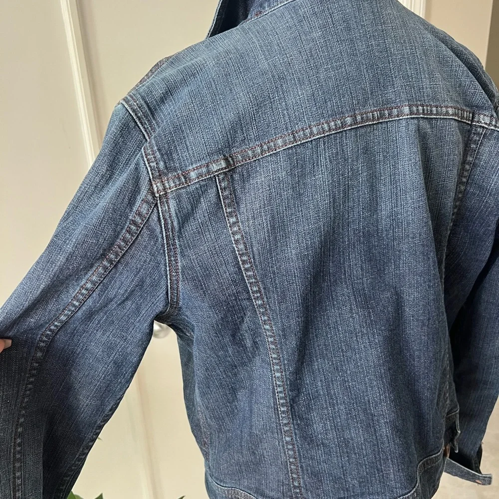 Express Dark Blue Denim Jacket - Picture 5 of 9